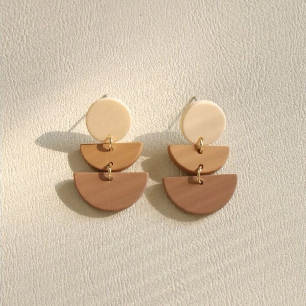 5 for $25  BROWN  GEOMETRIC DANGLES